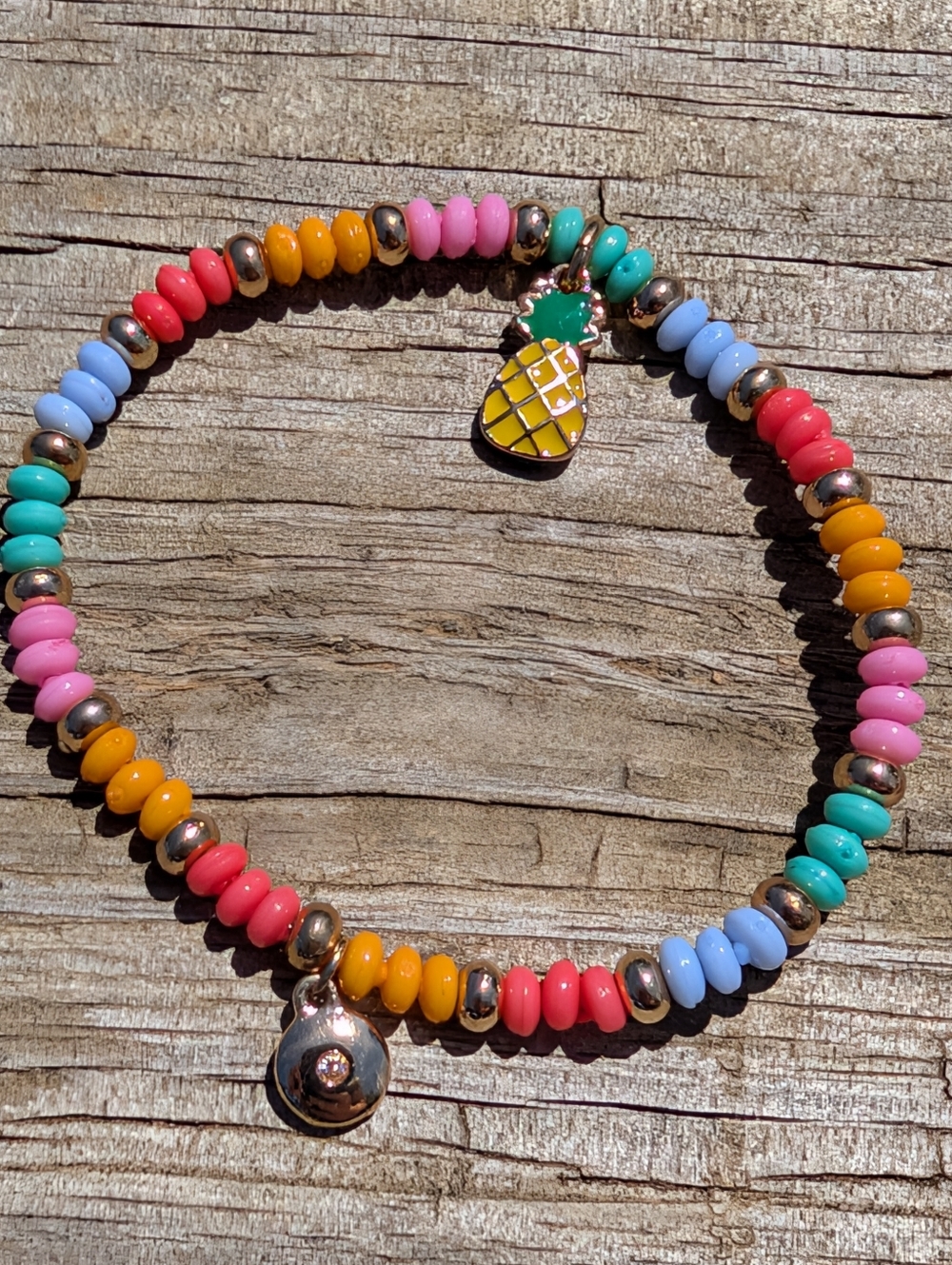 Crewcuts J Crew Factory Pineapple Charm Bead Bracelet Kids